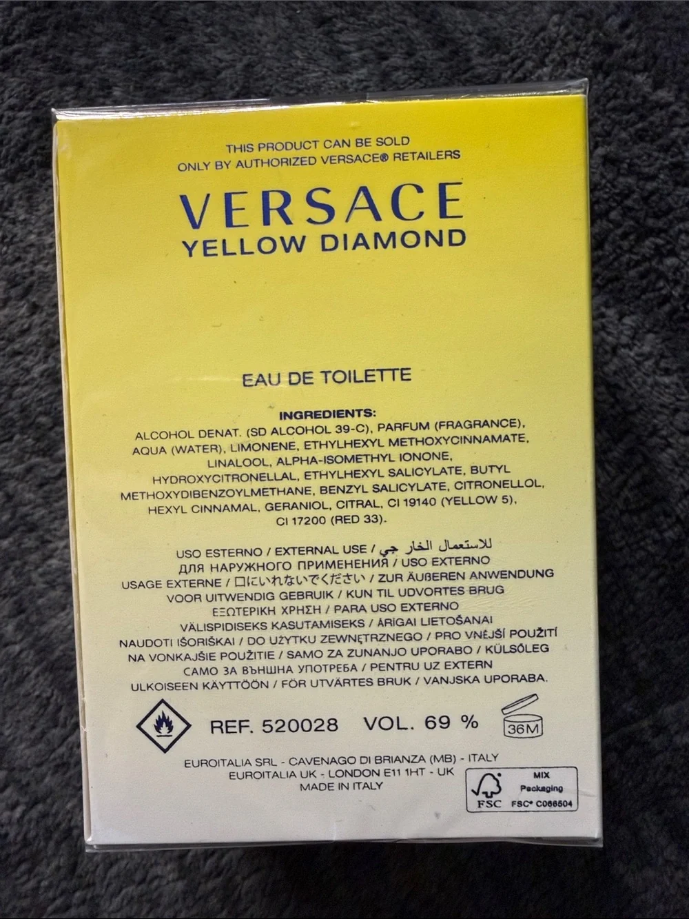 Versace yellow diamond EDT 30 ml